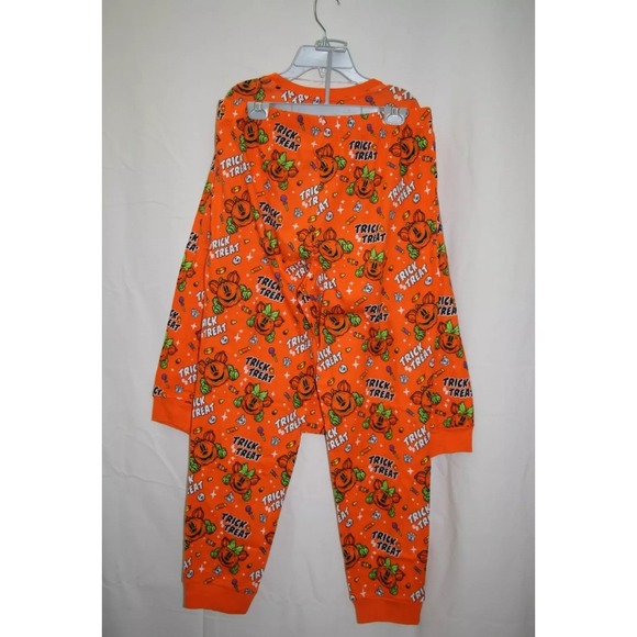Adult‎ Disney Parks Halloween Pjs Long Sleeve/ Pants  Pumpkin Mickeys XL NWT - Picture 1 of 8